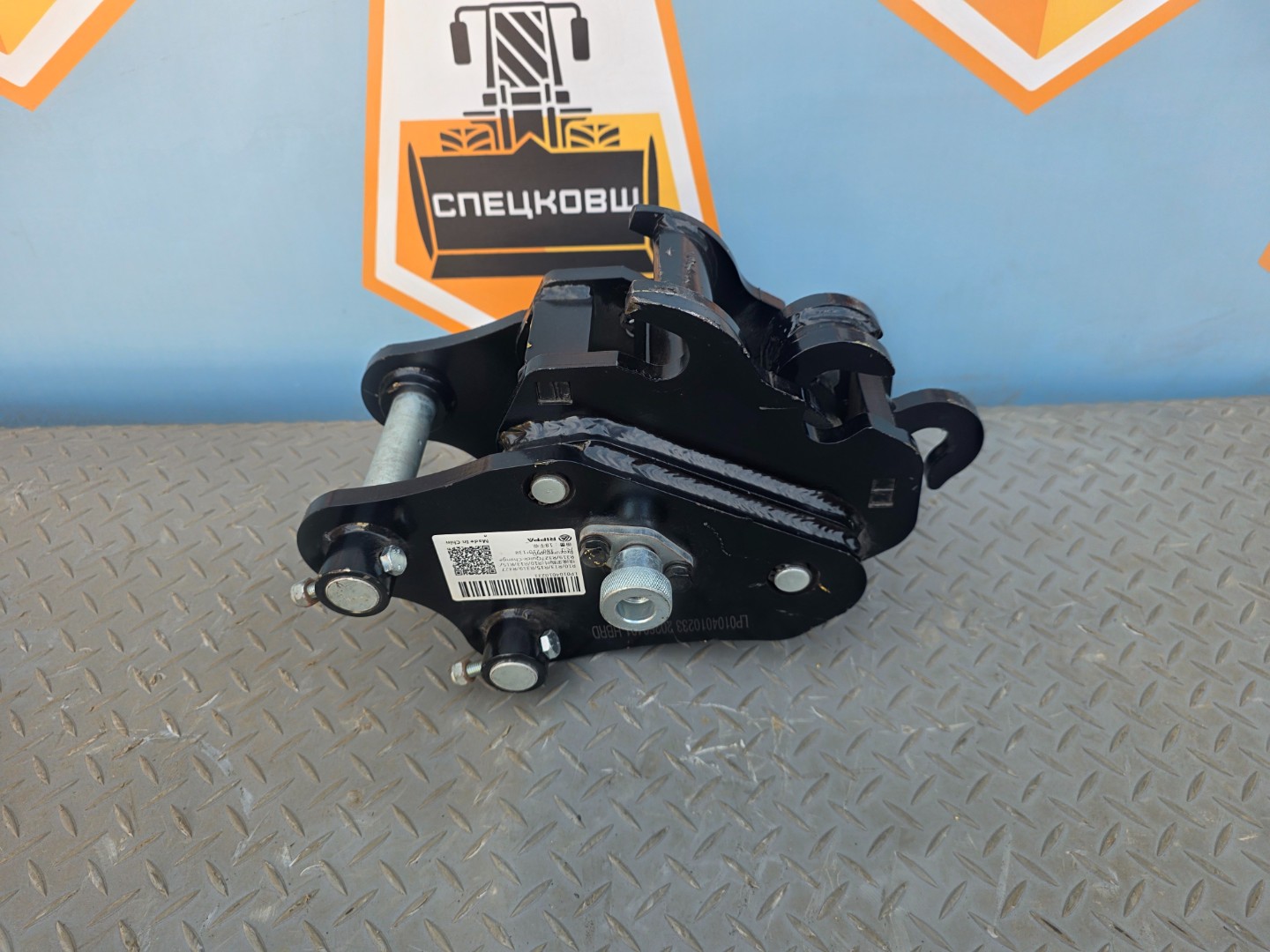 Быстросъём Rippa (quick coupler) на мини-эскаватор, палец 25мм, полуавтомат, с пружиной